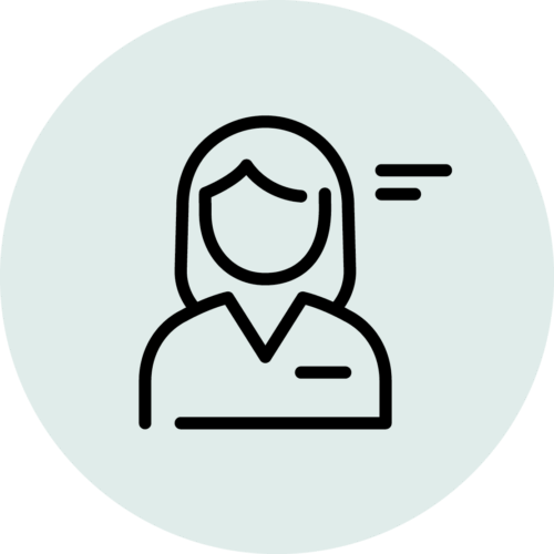 Illustration einer Person